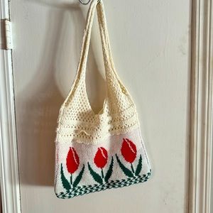 Embroider floral bag